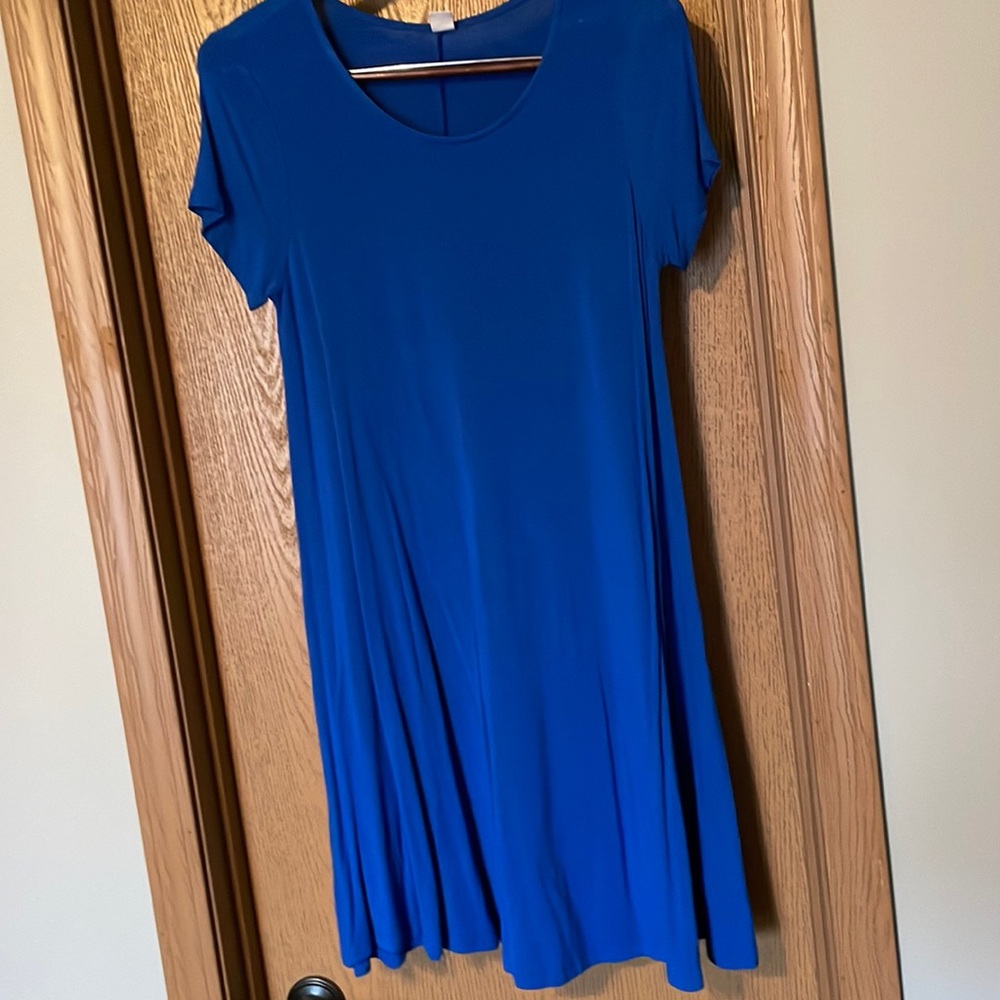 Blue T-shirt Dress